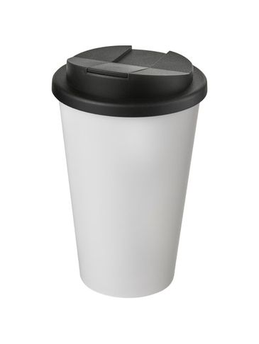 Americano® 350 ml tumbler with spill-proof lid, biały / czarny
