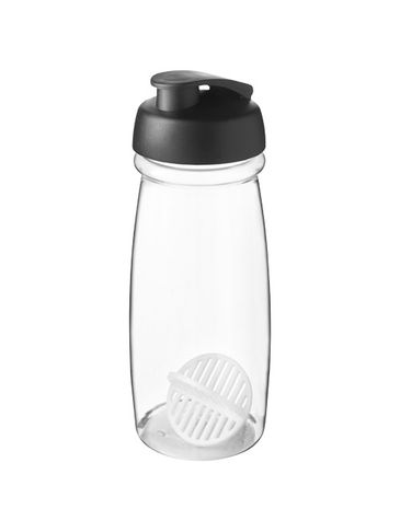 Shaker H2O Active Pulse o pojemności 600 ml, czarny / przezroczysty
