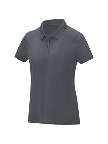 Deimos damska koszulka polo o luźnym kroju, szary sztormowy