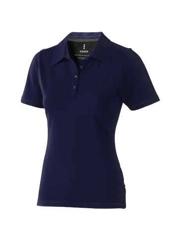 Damskie polo Markham z krótkim rękawem ze stretchu, granatowy