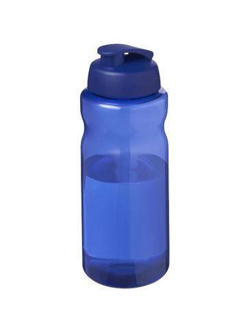 H2O Active® Eco Big Base bidon z wieczkiem zaciskowym o pojemności 1 litra, niebieski / niebieski