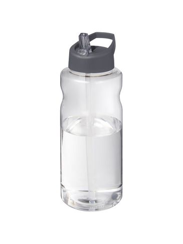 H2O Active® Big Base bidon z dzióbkiem o pojemności 1 litra, szary