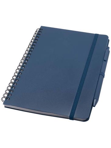 Thalaasa notatnik A5 w twardej okładce z nadrukiem oceanicznym i długopisem , błękit oceanu