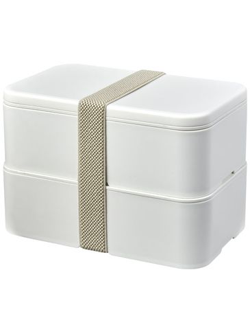 MIYO Renew dwuczęściowy lunchbox, kość słoniowa / kość słoniowa / szary kamienny