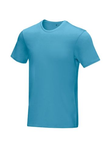 Męska koszulka organiczna Azurite z krótkim rękawem z certyfikatem GOTS, niebieski nxt