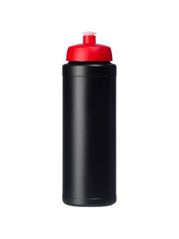 Bidon Baseline® Plus o pojemności 750 ml z wieczkiem sportowym, czarny / czerwony