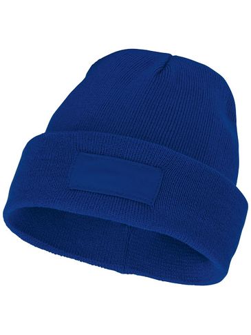 Czapka typu beanie Boreas z naszywką, niebieski