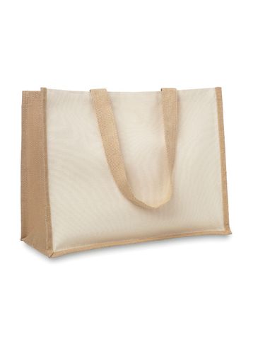 CAMPO DE FIORI - Torba z płótna i juty