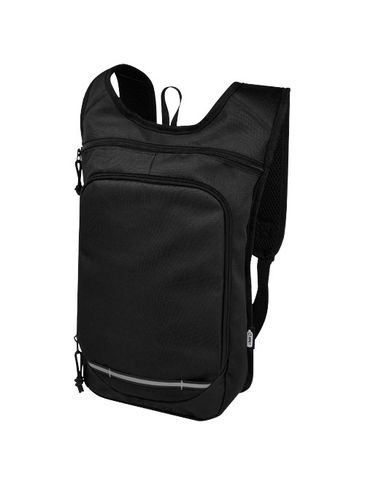 Trails plecak outdorowy, certyfikat GRS, tworzywo RPET, 6,5 l, czarny