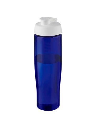 H2O Active® Eco Tempo 700 ml bidon z klapką, biały / niebieski
