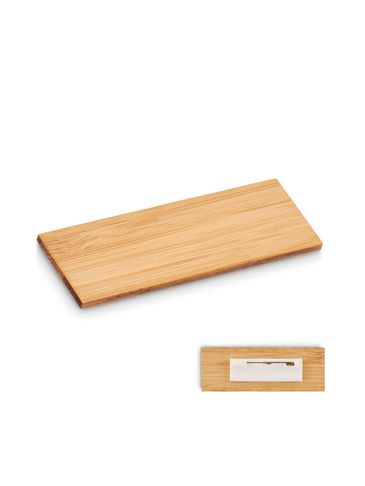 DERI - uchwyt na identyfikator-bambus