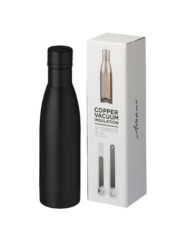 Vasa butelka z miedzianą izolacją próżniową o pojemności 500 ml, czarny