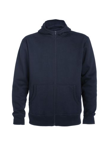 Montblanc bluza unisex z kapturem z suwakiem na całej długości, navy blue