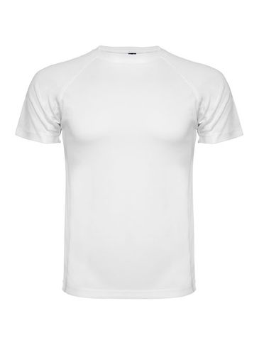 Montecarlo sportowa koszulka męska z krótkim rękawem, biały