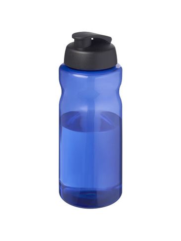H2O Active® Eco Big Base bidon z wieczkiem zaciskowym o pojemności 1 litra, niebieski / czarny
