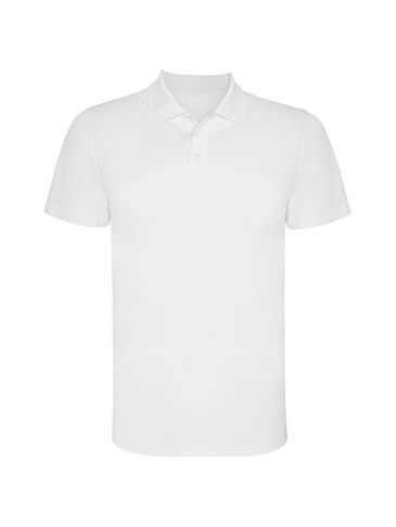 Monzha sportowa koszulka dziecięca polo z krótkim rękawem, biały