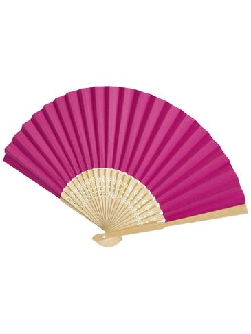 Wachlarz Carmen z bambusa i papieru, różowy