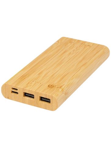 Powerbank Tulda o pojemności 10,000 mAh wykonany z bambusa, piasek pustyni