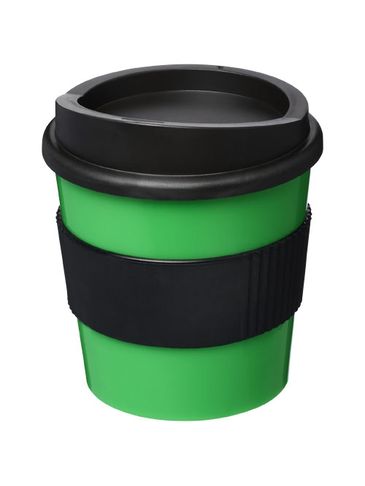 Kubek z serii Americano® Primo o pojemności 250 ml z uchwytem, zielony / czarny