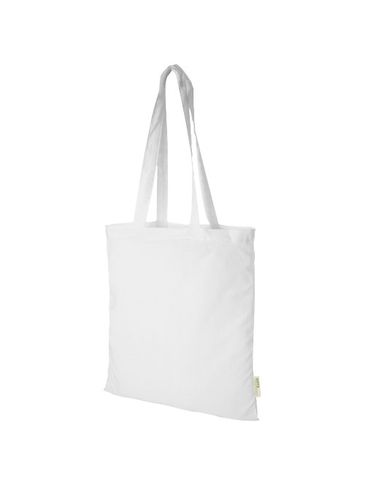 Torba na zakupy Orissa z bawełny organicznej o gramaturze 140 g/m², biały
