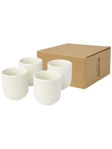Male 4 sztuki, filiżanka do espresso o pojemności 90 ml , biały