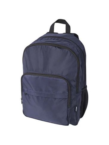 Trend Plus plecak na laptopa o przekątnej 15-cali o pojemności 20 l wykonany z materiałów z recyklingu z certyfikatem GRS, granatowy