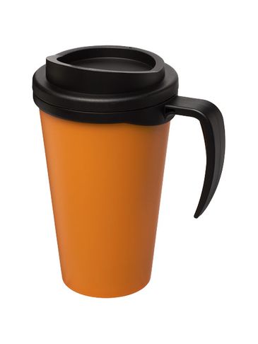 Kubek termiczny z serii Americano® Grande o pojemności 350 ml, pomarańczowy / czarny