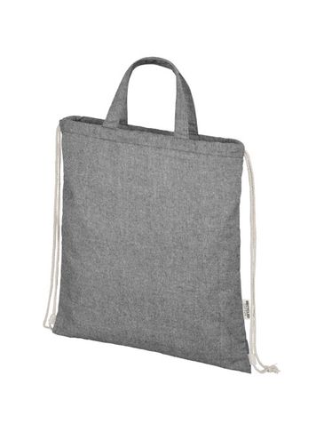 Pheebs plecak ściągany sznurkiem, czarny melanż