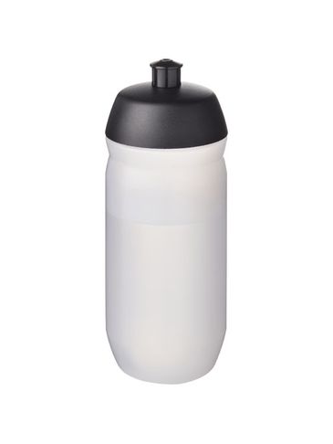 Bidon HydroFlex™ Clear o pojemności 500 ml, czarny / szroniony bezbarwny