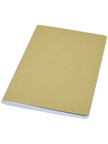 Notatnik Fabia z okładką z gniecionego papieru, oliwkowy