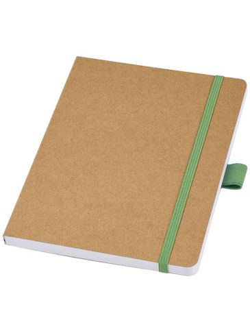 Berk notatnik z papieru z recyklingu, zielony