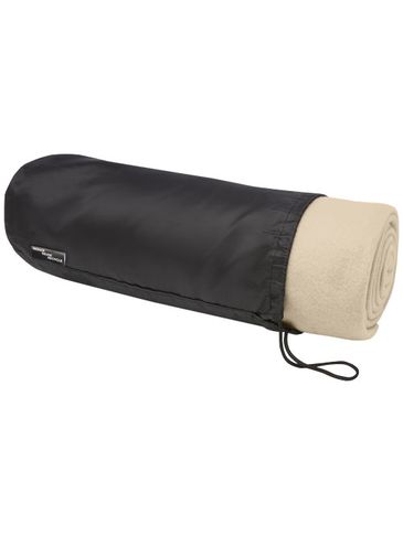 Koc polarowy z plastiku z recyklingu Willow, beżowy