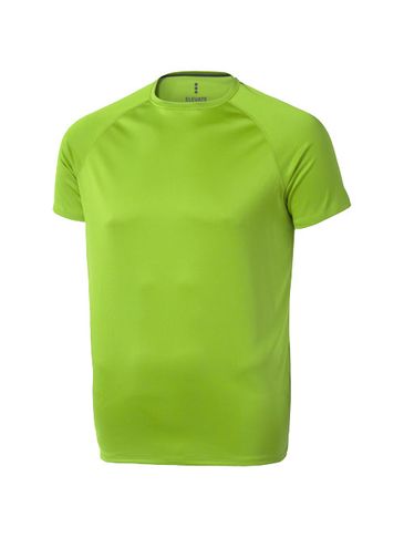 Męski T-shirt Niagara z krótkim rękawem z dzianiny Cool Fit odprowadzającej wilgoć, zielone jabłuszko