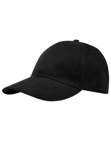 Trona 6 panelowa czapka GRS z recyklingu, czarny