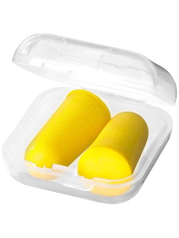Zatyczki do uszu Serenity w etui, żółty