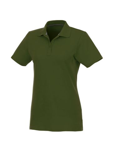 Helios - koszulka damska polo z krótkim rękawem, zieleń wojskowa