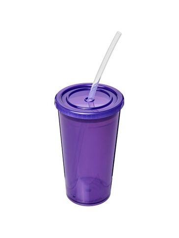 Kubek Stadium z podwójną ścianką o pojemności 350 ml, fioletowy