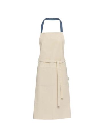 Nia fartuch z bawełny z recyklingu 200 g/m², bladoniebieski