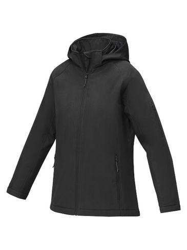 Notus damska ocieplana kurtka softshell, czarny