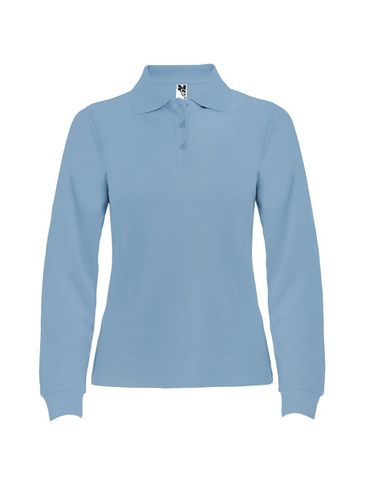 Estrella koszulka damska polo z długim rękawem, błękitny