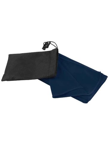 Lucas ręcznik sportowy RPET 30x80 cm, granatowy