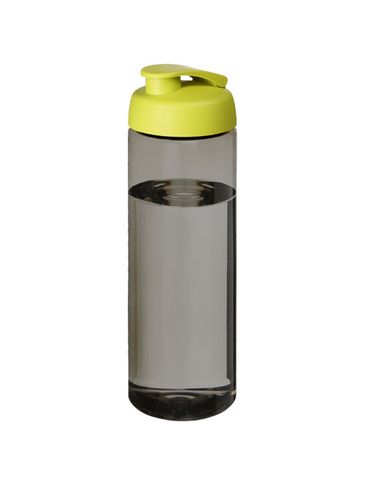 H2O Active® Eco Vibe 850 ml, bidon sportowy z odchylaną pokrywką, ciemnografitowy / limonka