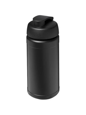 Bidon Baseline® Plus o pojemności 500 ml z wieczkiem zaciskowym, czarny