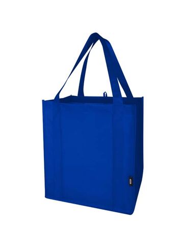 Liberty torba na zakupy z twardym dnem o pojemności 29 l wykonana z włókniny z recyklingu z certyfikatem GRS, błękit królewski