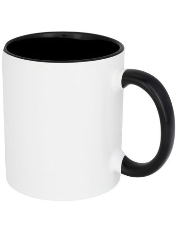 Kolorowy kubek sublimacyjny Pix 330 ml, czarny