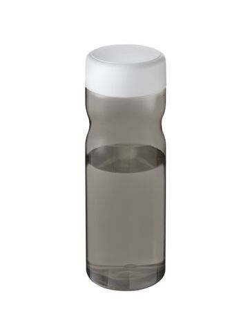 H2O Active® Base 650 ml screw cap water bottle, ciemnografitowy / biały