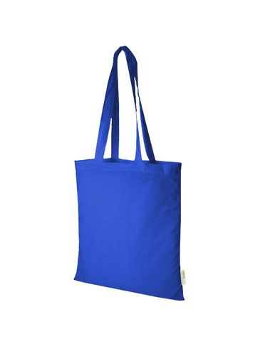 Orissa 140 g/m² organic cotton tote bag 7L, błękit królewski