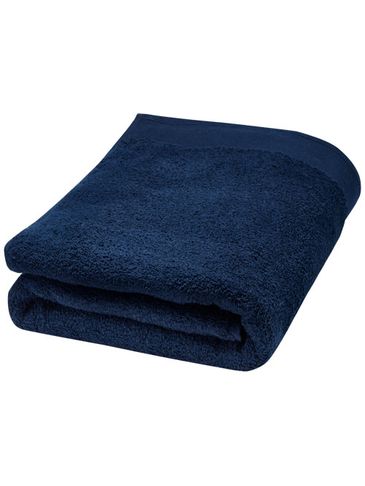 Ellie bawełniany ręcznik kąpielowy o gramaturze 550 g/m² i wymiarach 70 x 140 cm, granatowy