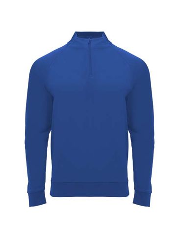 Epiro bluza unisex z długim rękawem i zamkiem błyskawicznym 1/4, błękit królewski