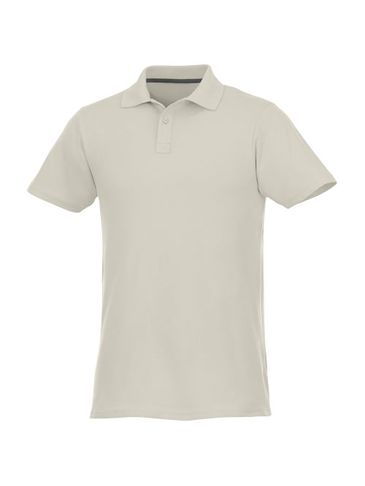 Helios - koszulka męska polo z krótkim rękawem, jasnoszary